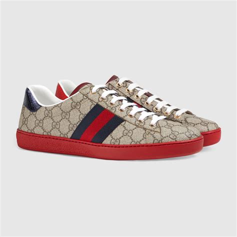 gucci ace black|gucci gg supreme sneakers.